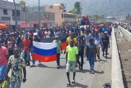 Manifestation hier à Haïti