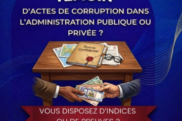 Lutte contre la corruption : Satellite509 lance un appel direct aux citoyens